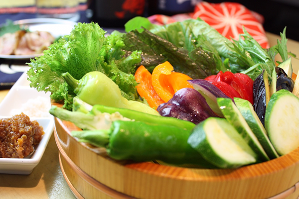 無農薬野菜の刺し盛り